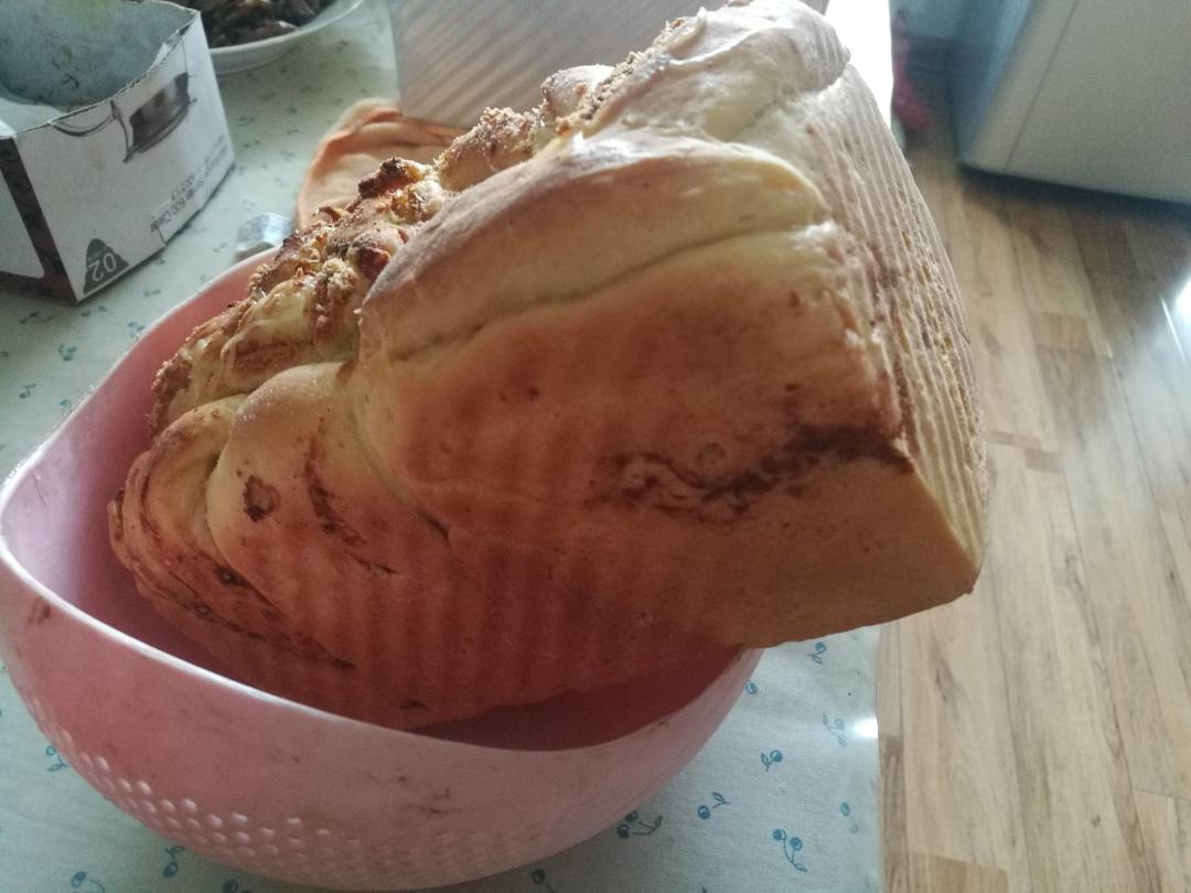 香葱肉松手撕吐司