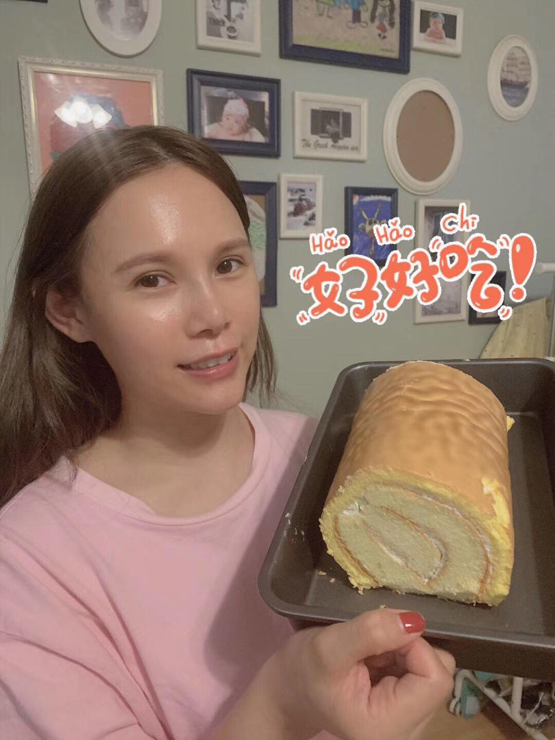 漂亮的虎皮蛋糕卷