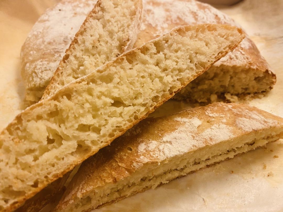 完全不用揉的面包，对，完全不用揉！ | Ciabatta