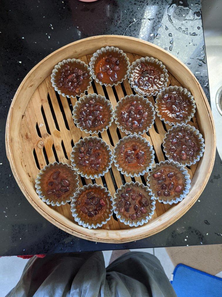 木薯粉做的水晶砵仔糕（附蝶豆花砵仔糕）