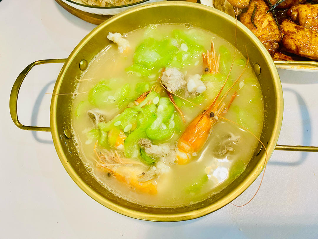 【夏天汤水】丝瓜鸡蛋腐竹汤
