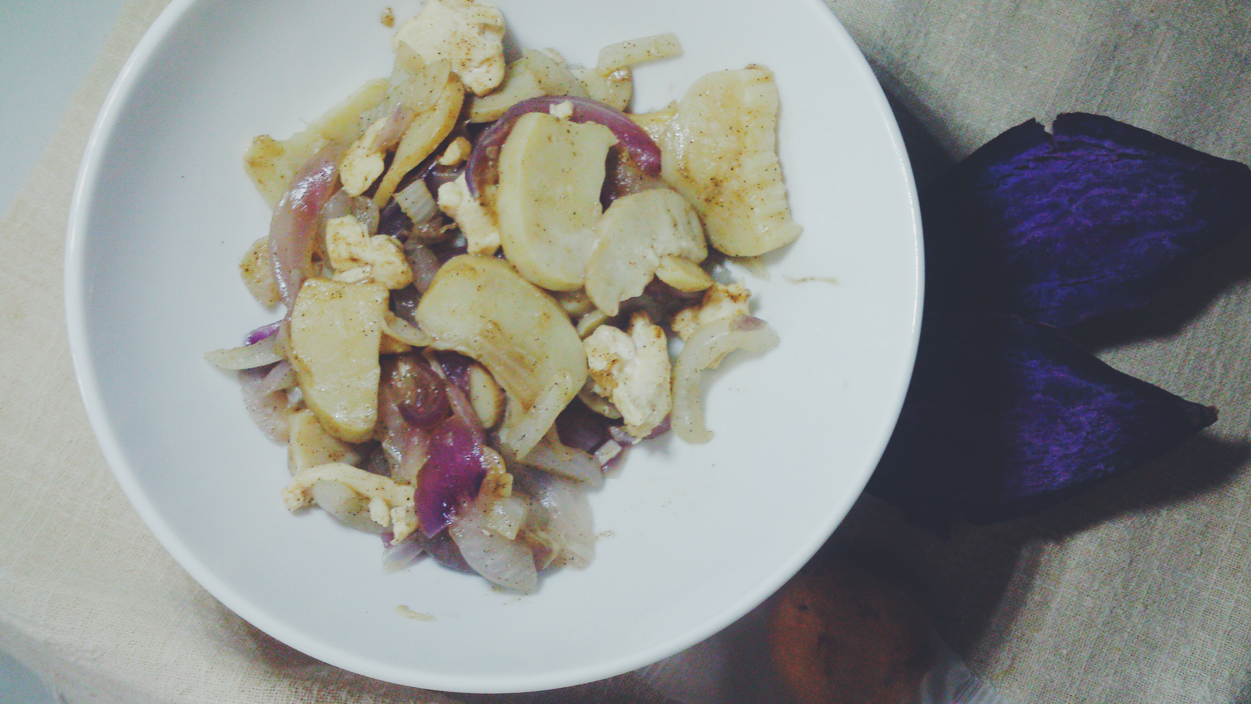 洋葱遇到杏鲍菇