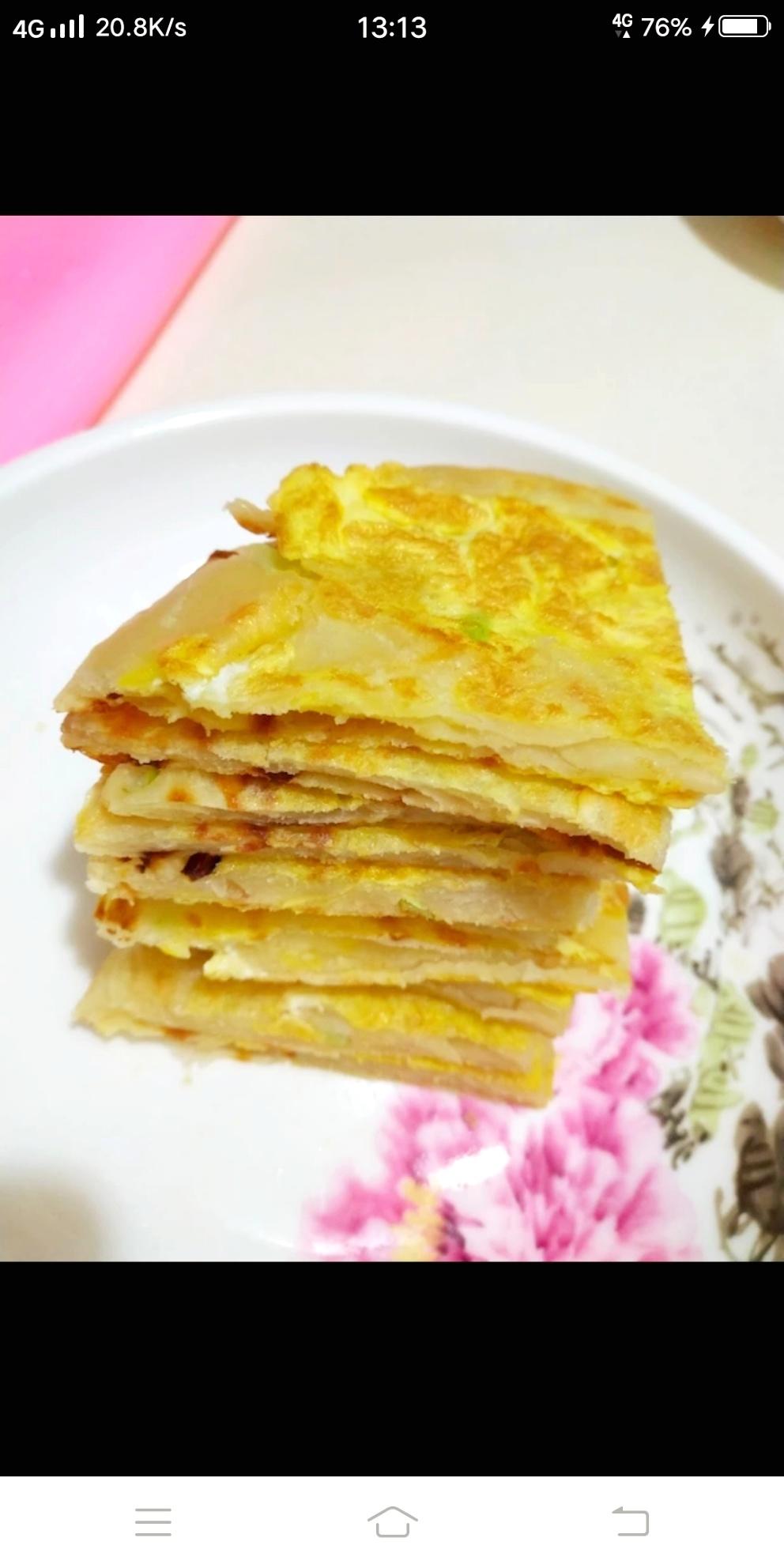 烫面鸡蛋饼的做法