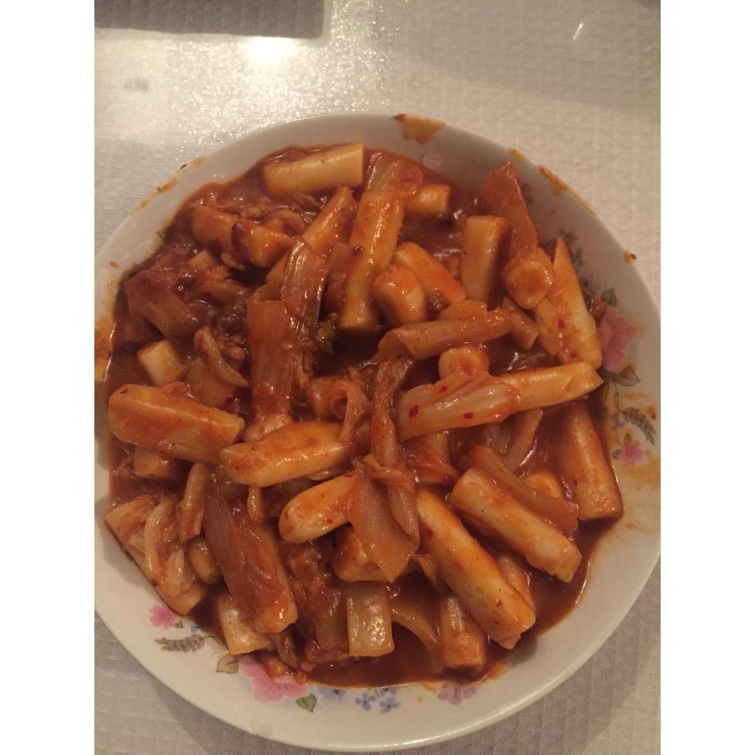 正宗韩国泡菜年糕方便面