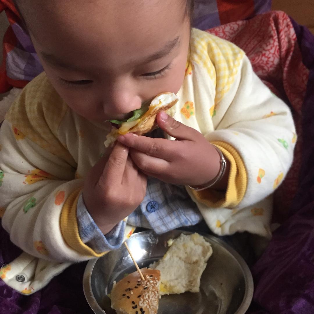 自制营养肉饼汉堡包