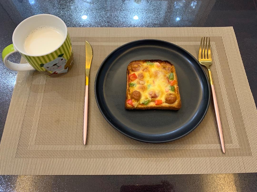 超好吃面包披萨🍕