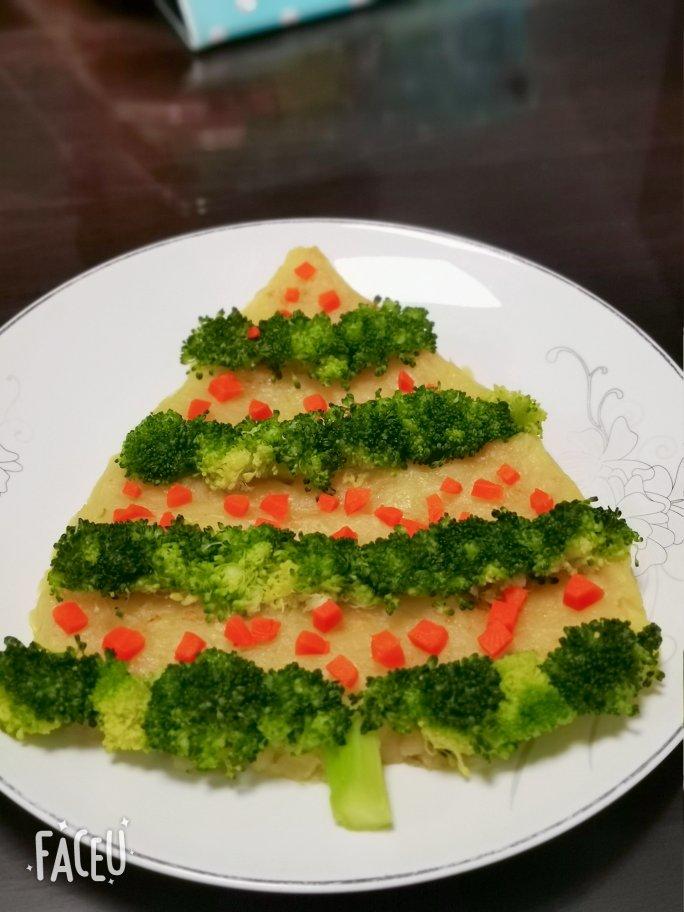 土豆泥西兰花圣诞树