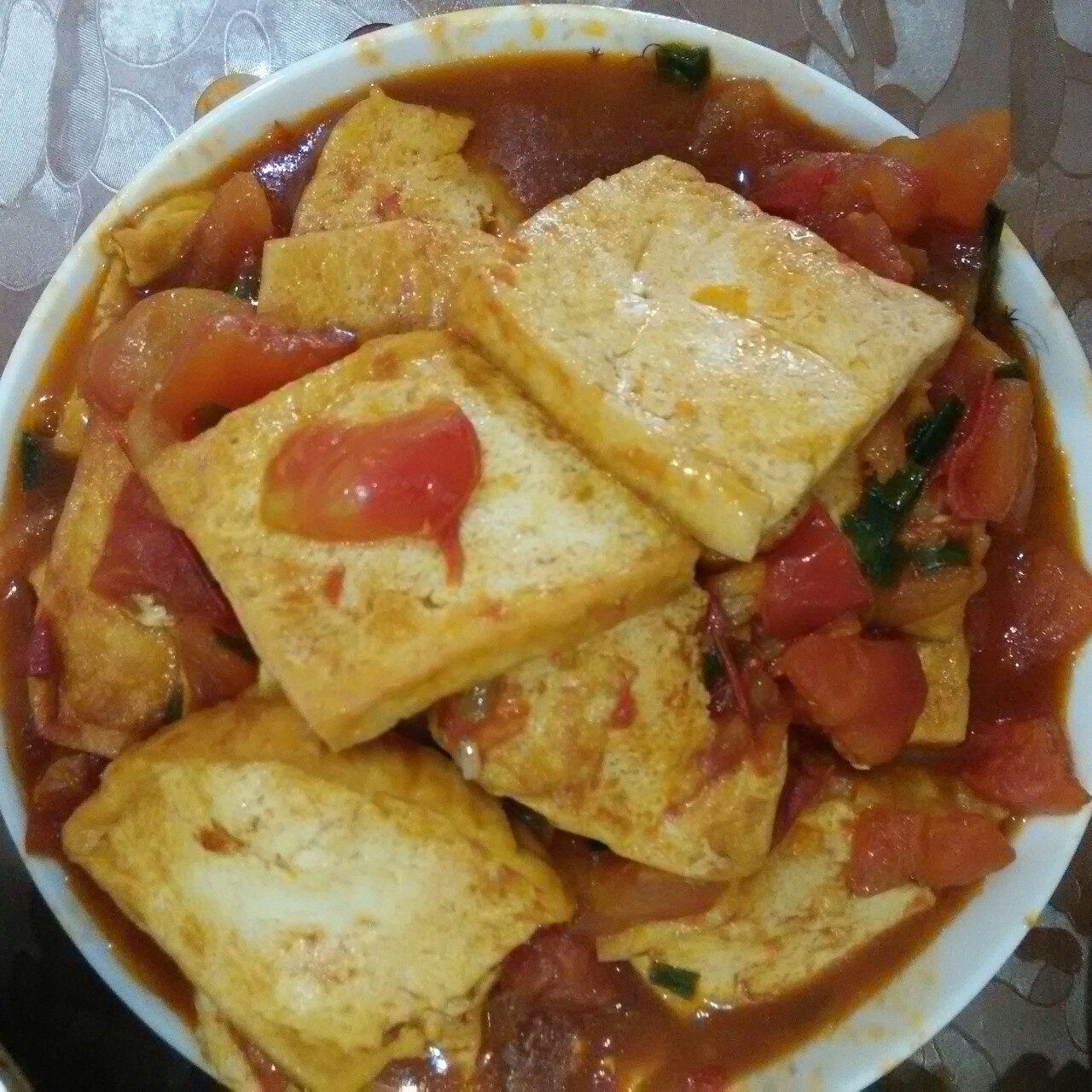 西红柿烧豆腐