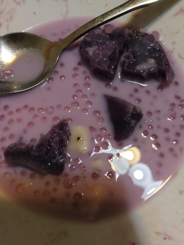 紫薯椰奶西米露