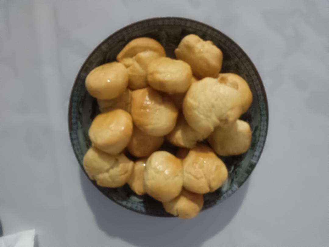 空气炸锅气泡面包！一次成功，不用揉面！