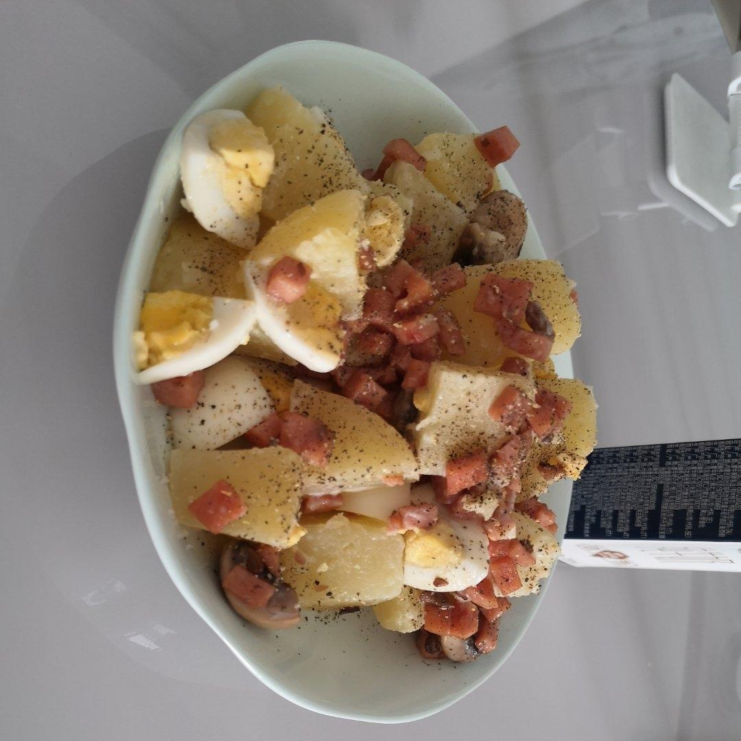 低卡饱腹巨好吃‼️培根鸡蛋土豆沙拉