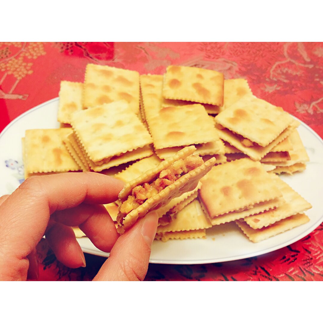 牛轧糖拉丝饼干