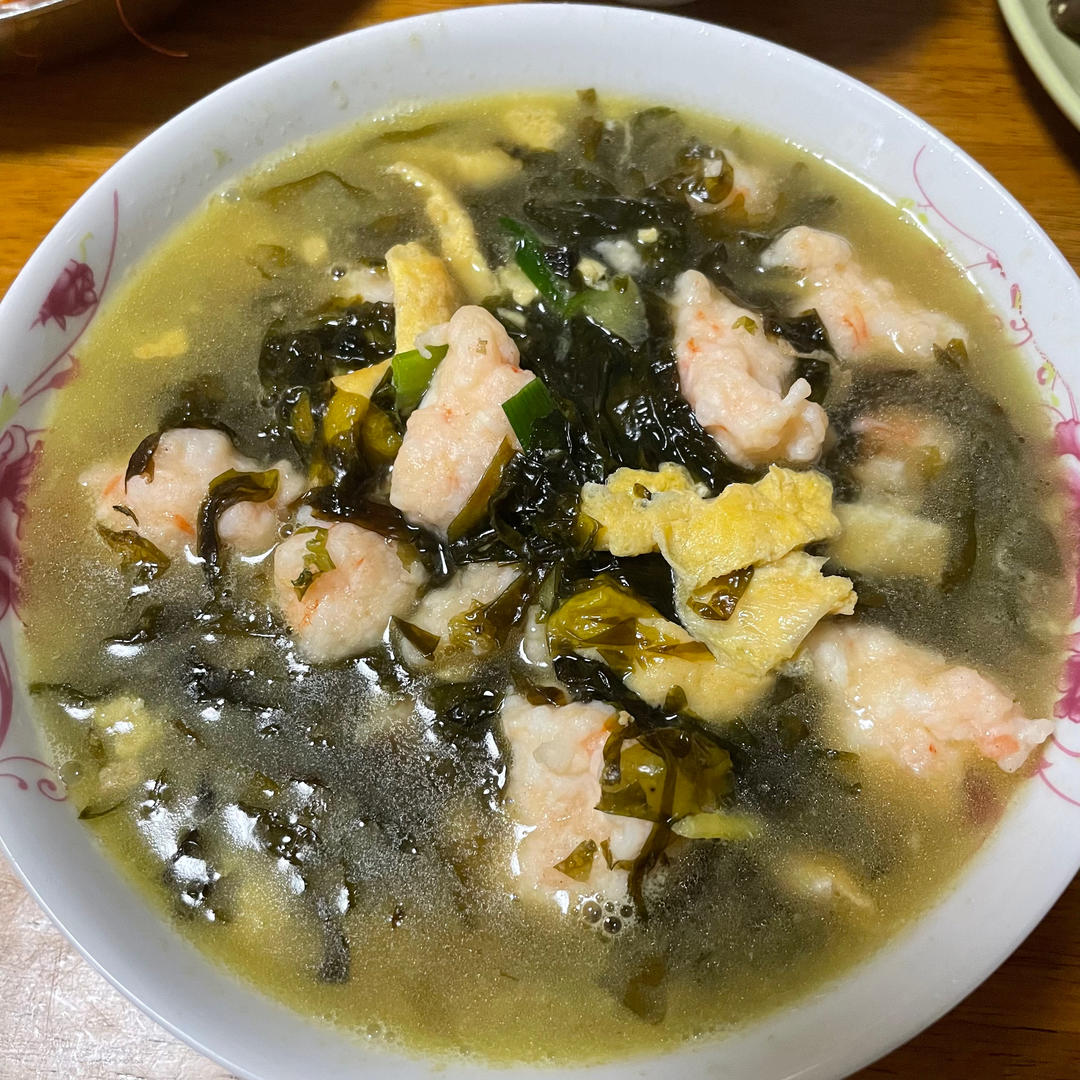 低卡鲜美的紫菜虾滑汤！好喝不胖减脂餐