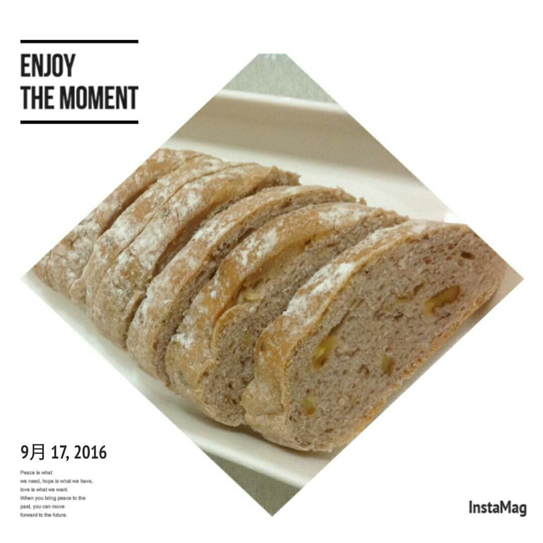 麦片核桃软欧包~汤种