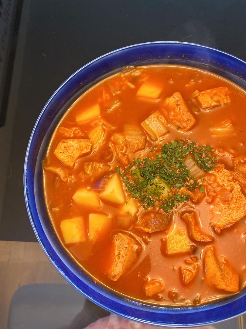 辣白菜豆腐汤