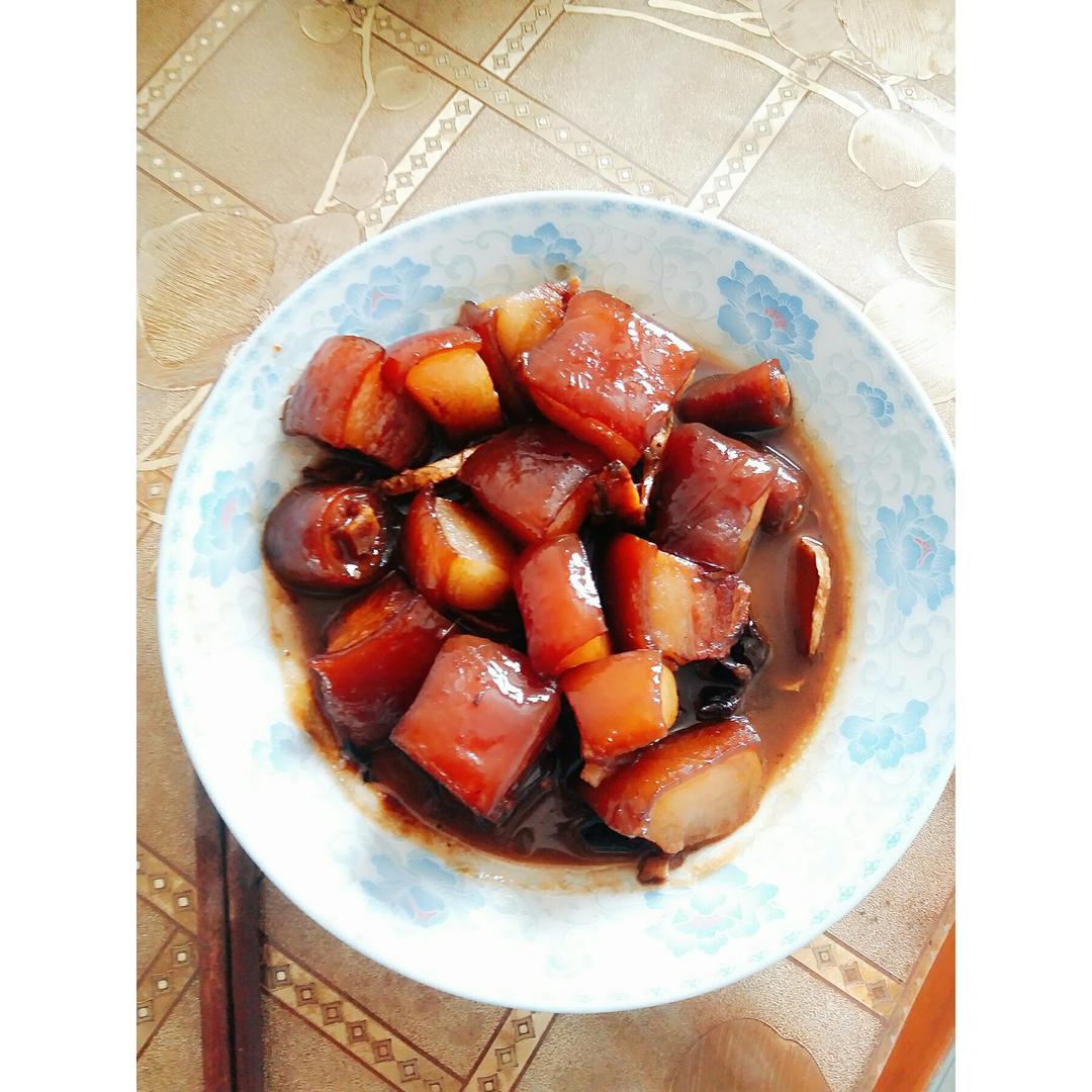 红烧猪尾巴【无油。微辣。