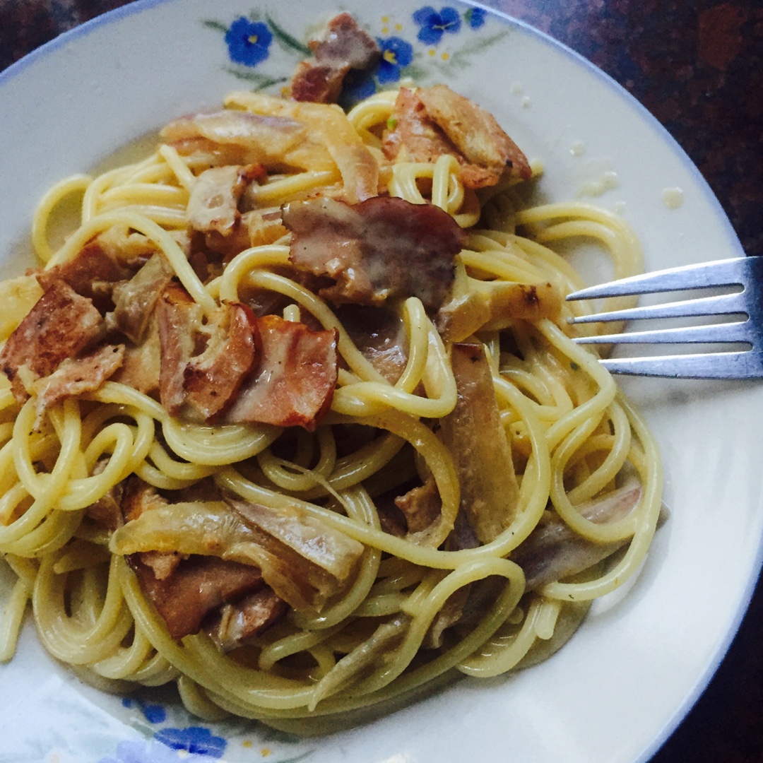 超简单的奶汁培根意面Carbonara