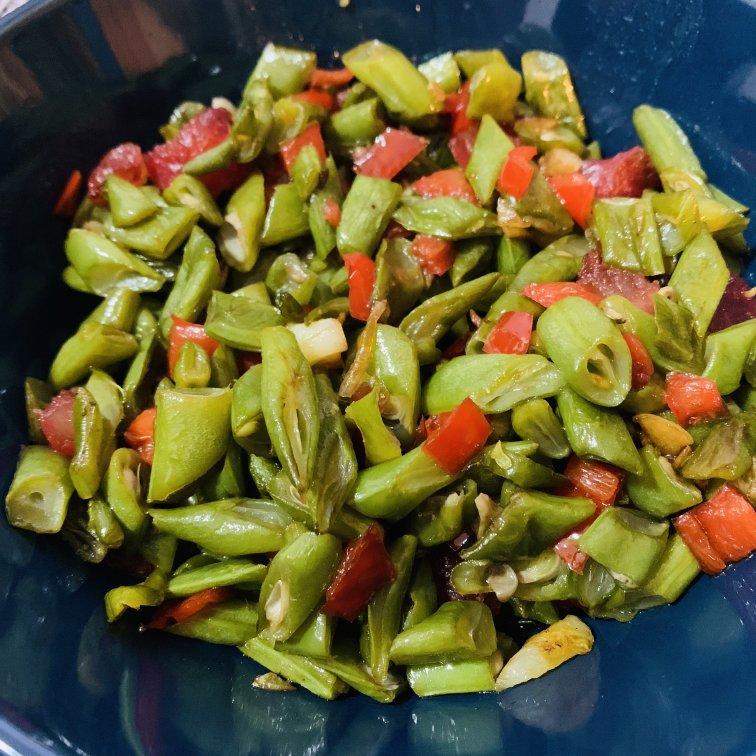 四季豆炒香肠