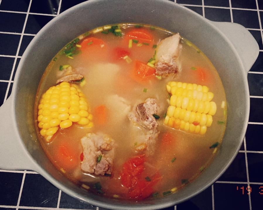 高压锅玉米排骨汤的做法