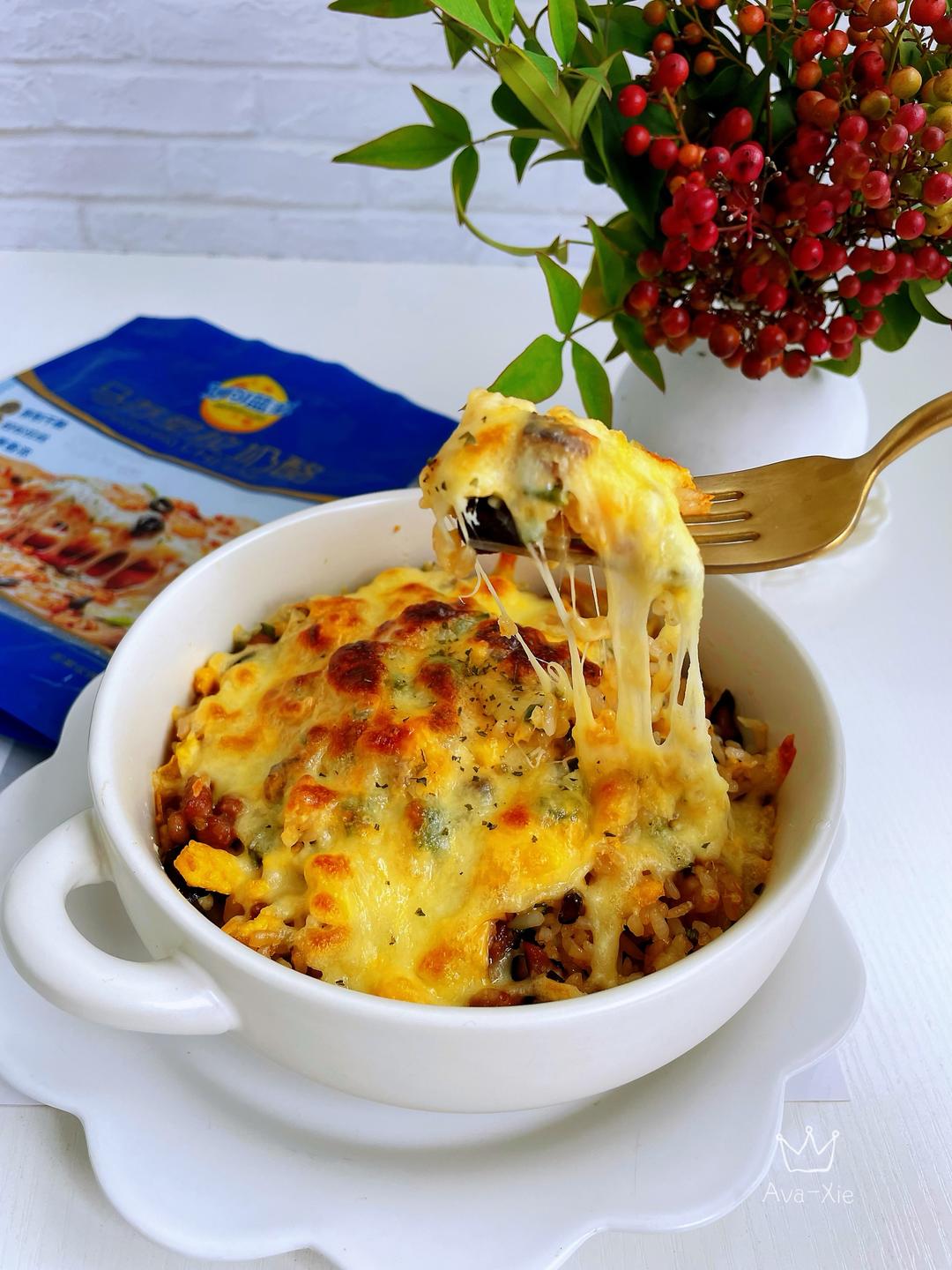 双重奶酪焗饭的做法