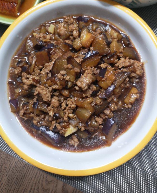 【超简单】虾酱茄子肉沫饭