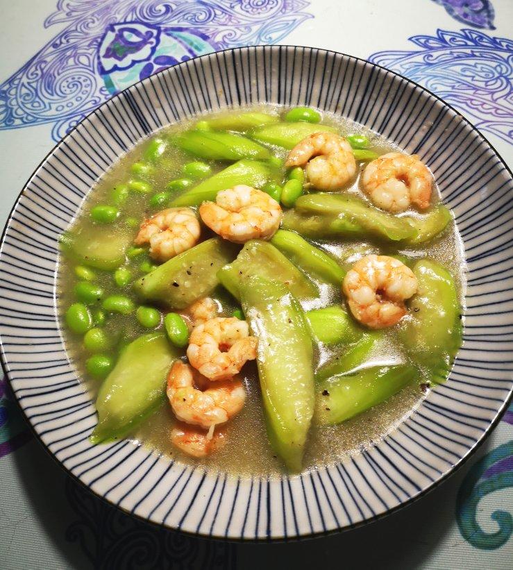 丝瓜炒虾仁