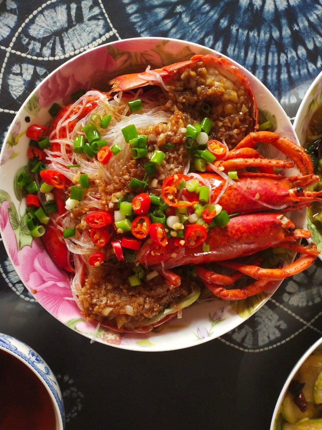 【蒜蓉粉丝龙虾】尝一口波士顿龙虾，海味在口腔中激荡