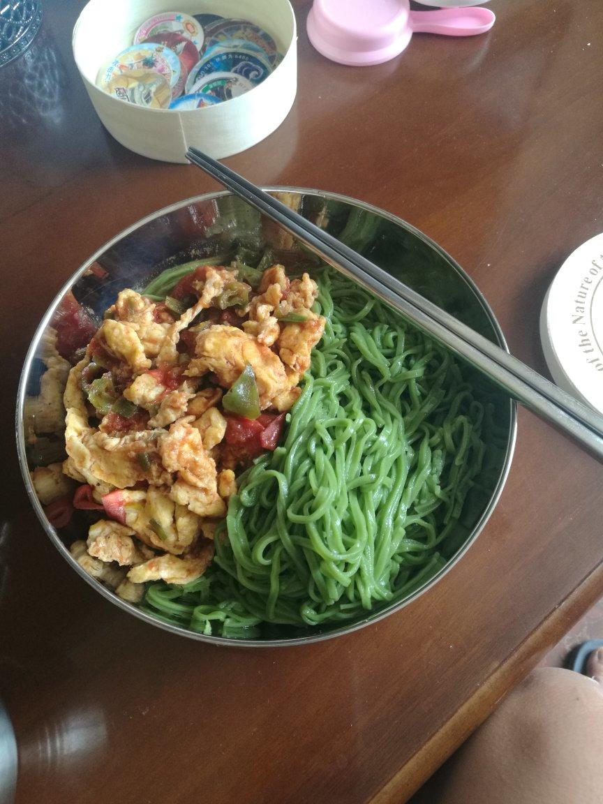 菠菜面（纯菠菜不加水版）