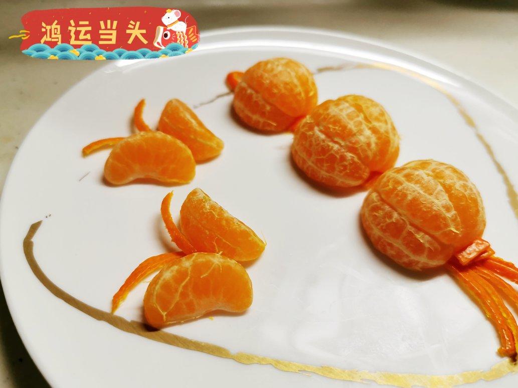 水果拼盘 桔子灯笼