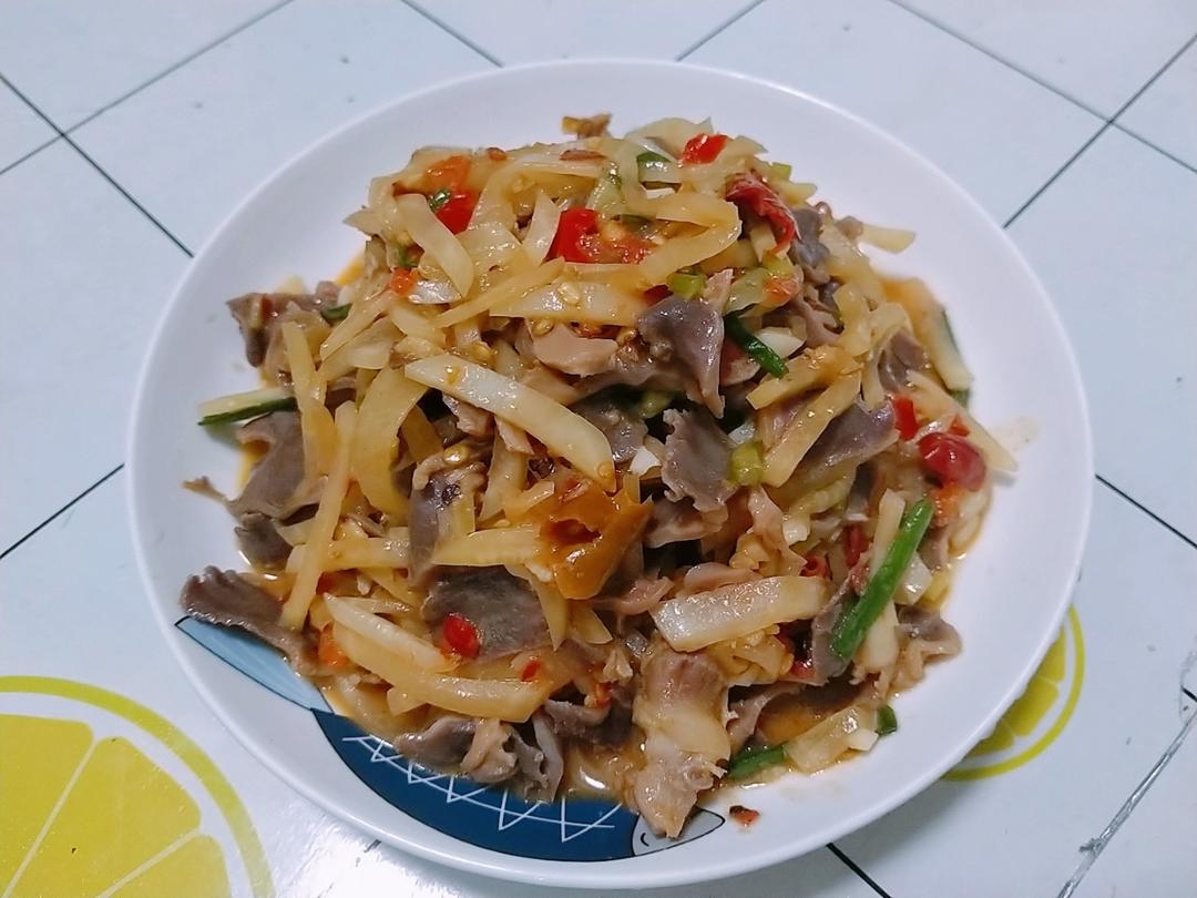 青椒洋葱炒鸡胗