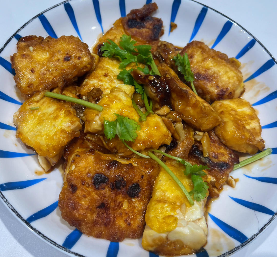 无敌好吃的香煎豆腐