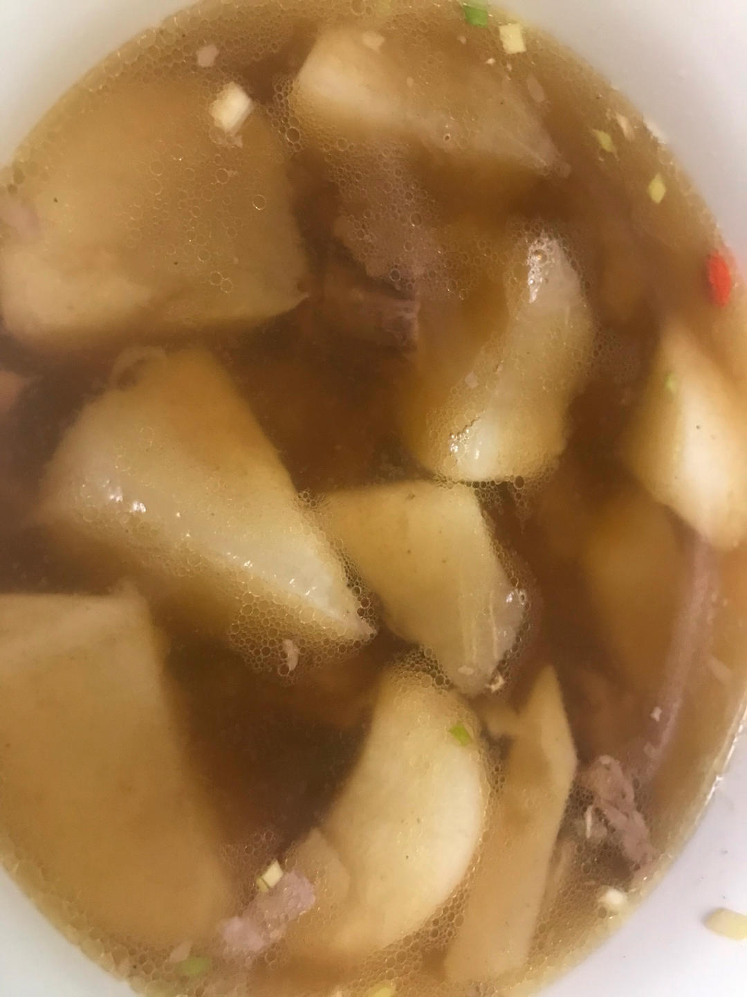 冬日限定——清炖萝卜牛腩（照例附蘸料）