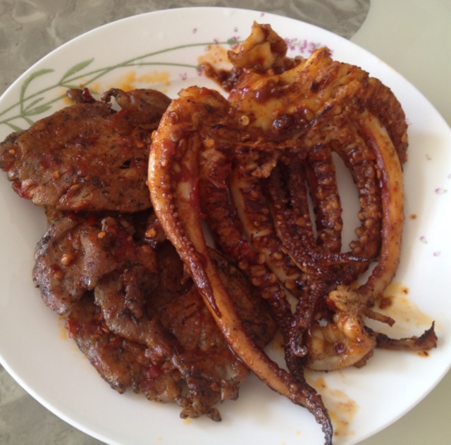 酱汁烤鱿鱼