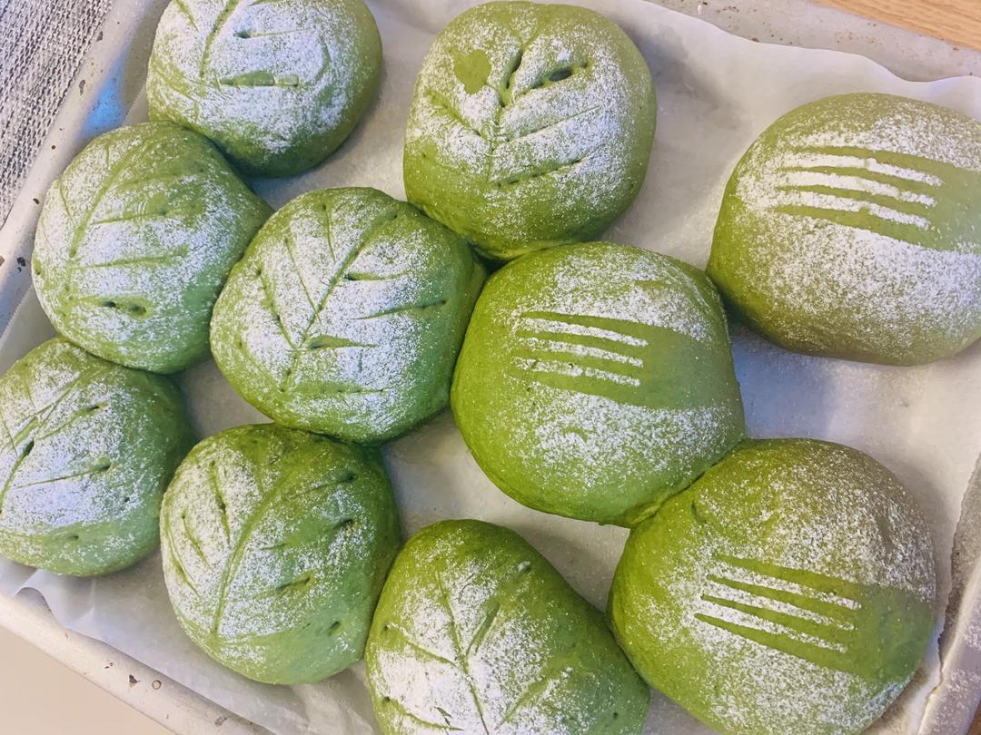 入门级日式抹茶红豆欧包 超级简单你一定可以🍃