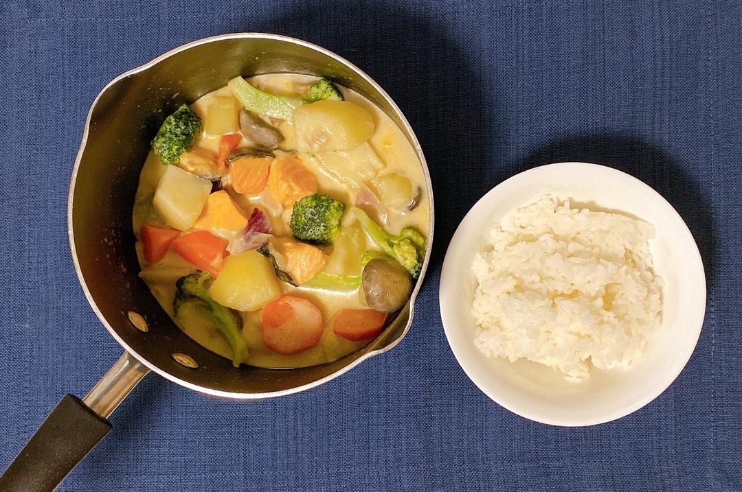 三文鱼奶油炖菜+芝士焗饭【曼食慢语】