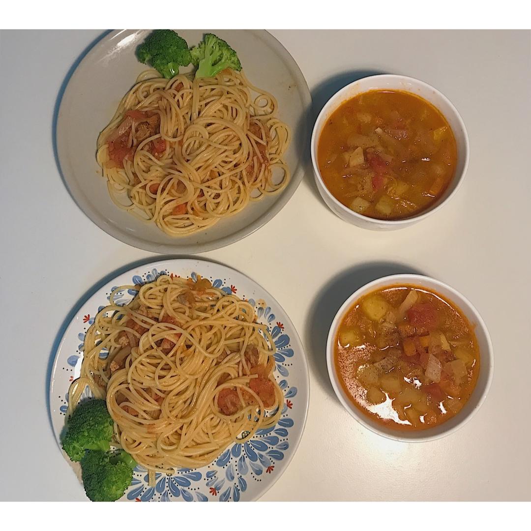 番茄肉酱意大利面