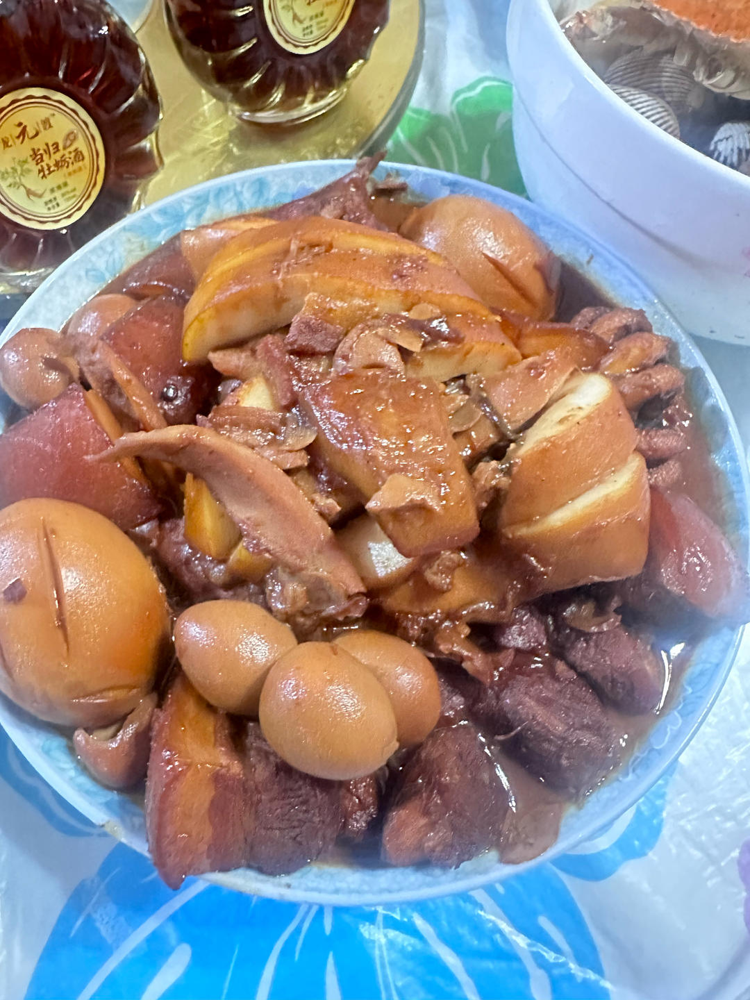 墨鱼大烤/红烧肉乌贼鱼烧蛋（不放油）