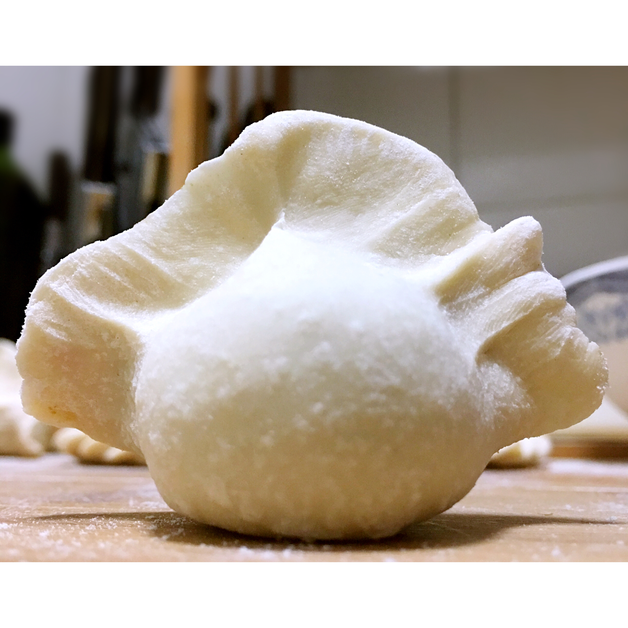 我很家常做的大肚饺子包法——后附视频 (胡萝卜牛肉馅儿)