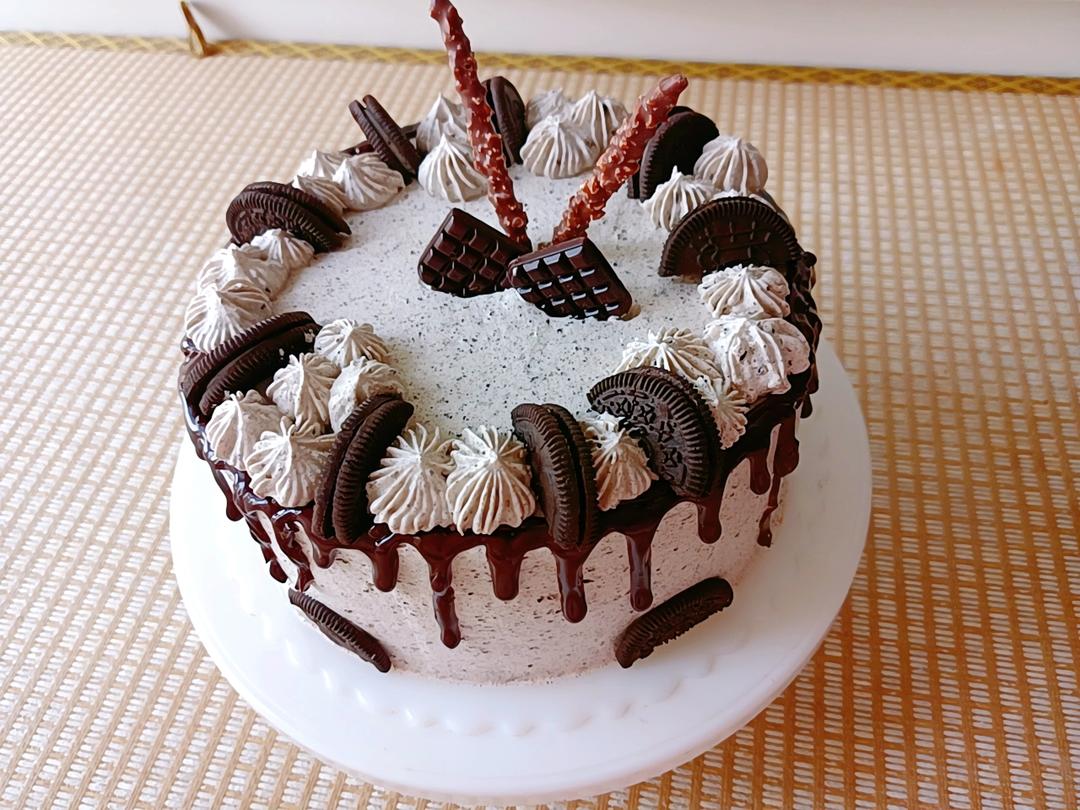 私房烘焙｜奥利奥淋面生日蛋糕