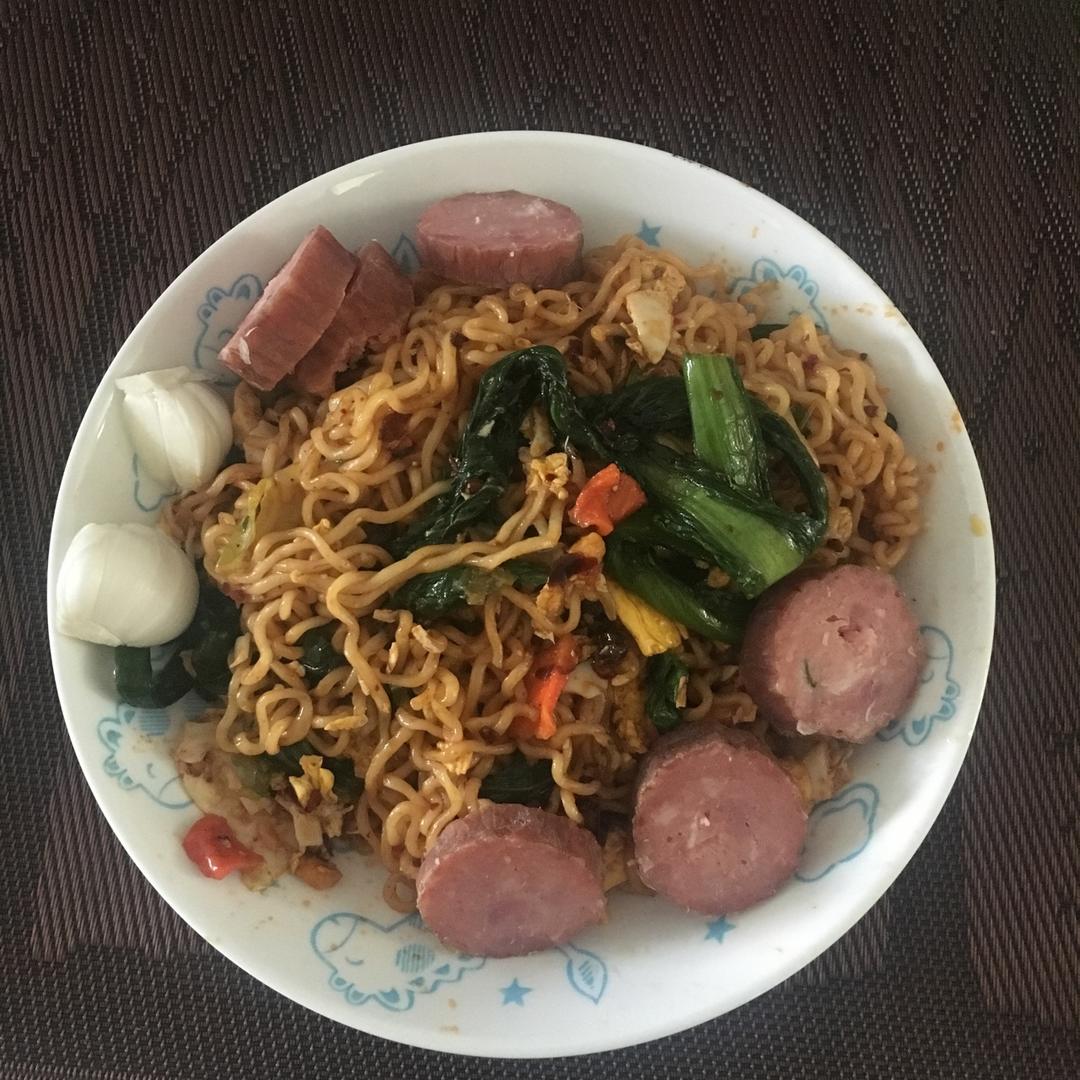 老干妈炒方便面