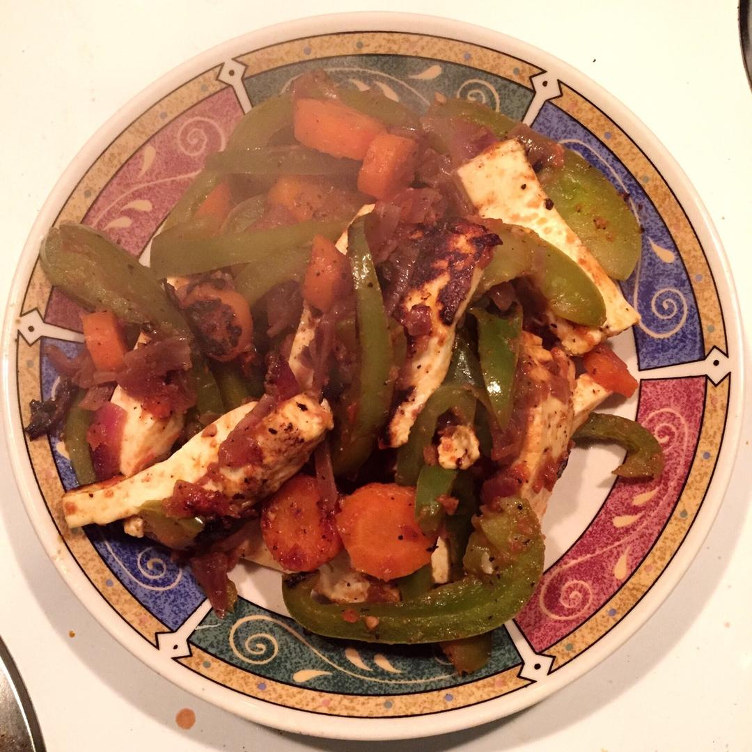 Veg Paneer Jalfrezi-杂蔬干炒奶豆腐（搬运工）