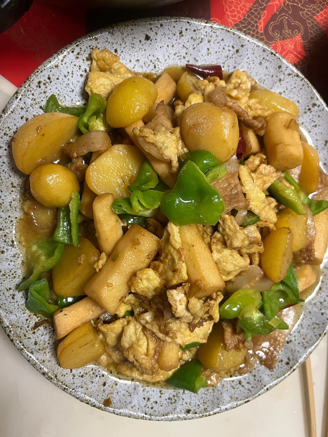 肉沫青椒土豆丁