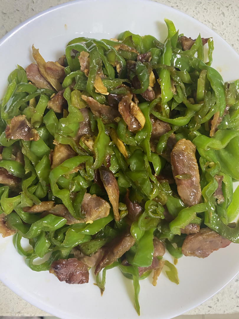 青椒炒腊肠