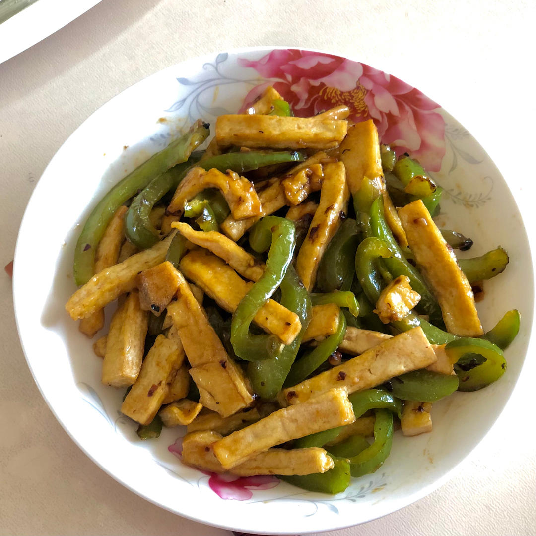 青椒炒豆腐