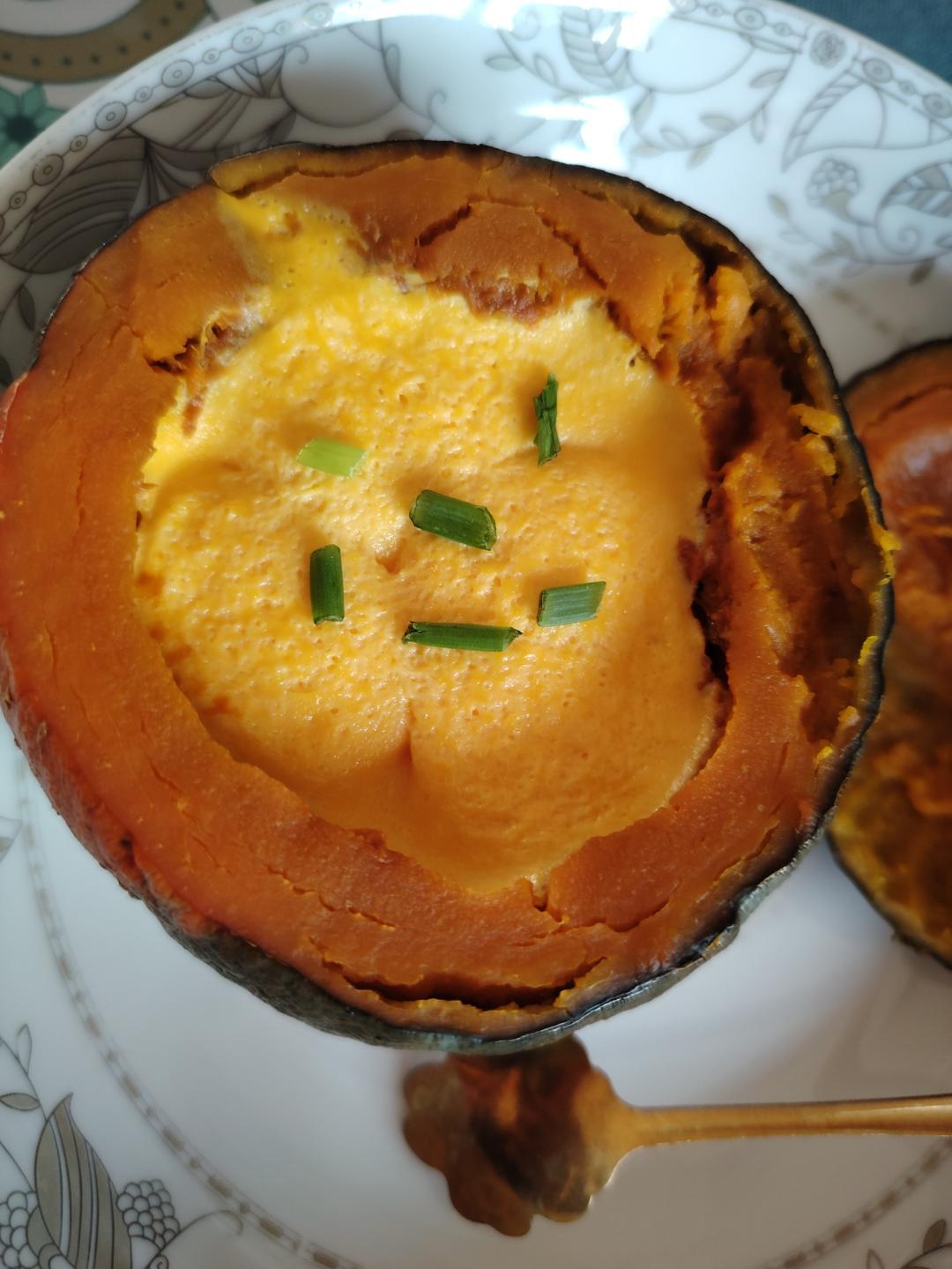 板栗贝贝南瓜@南瓜蒸蛋🎃简单快手