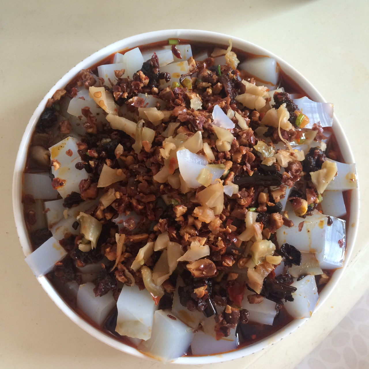 四川名小吃——绿豆凉粉