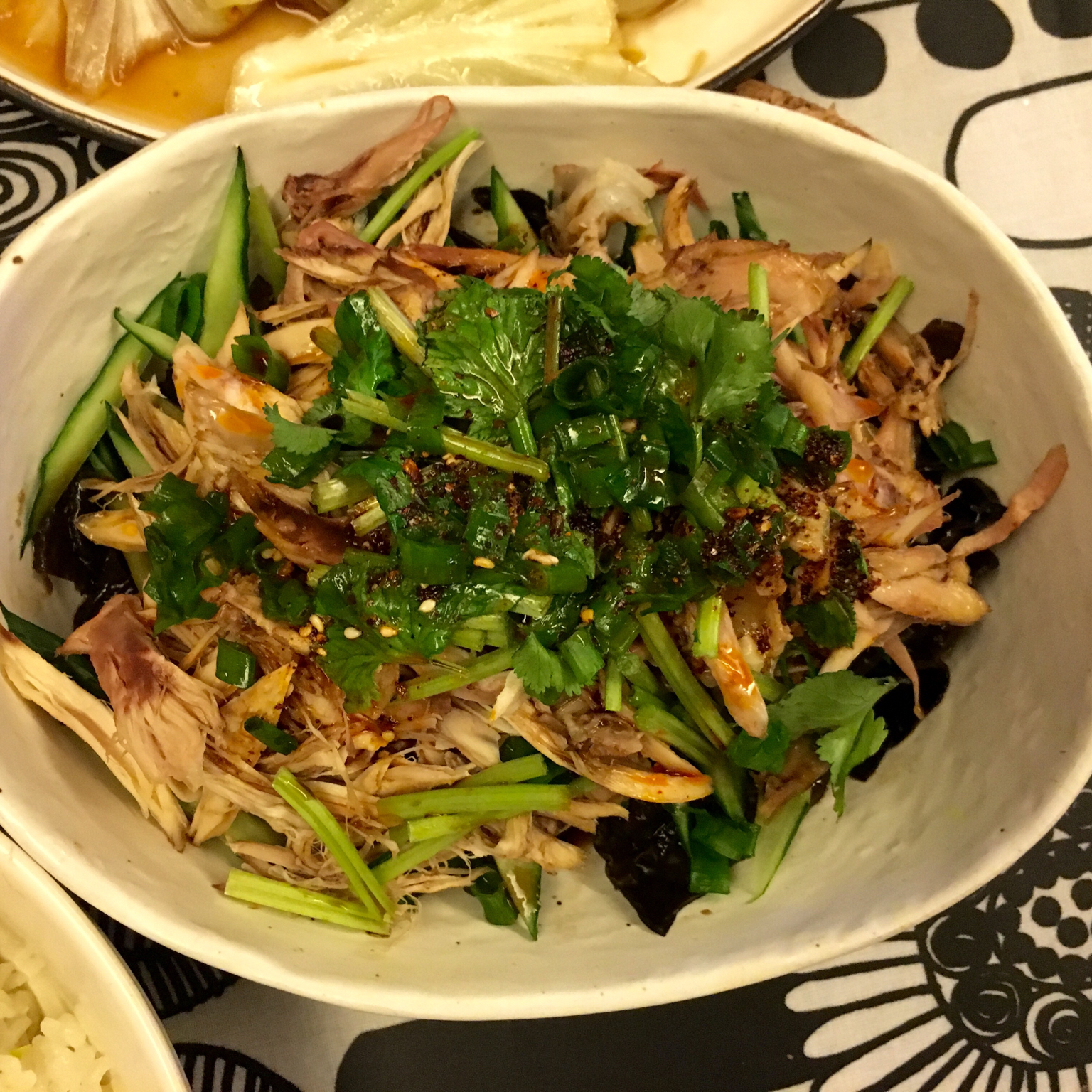 减脂健身｜凉拌手撕鸡丝（香辣&麻油版）