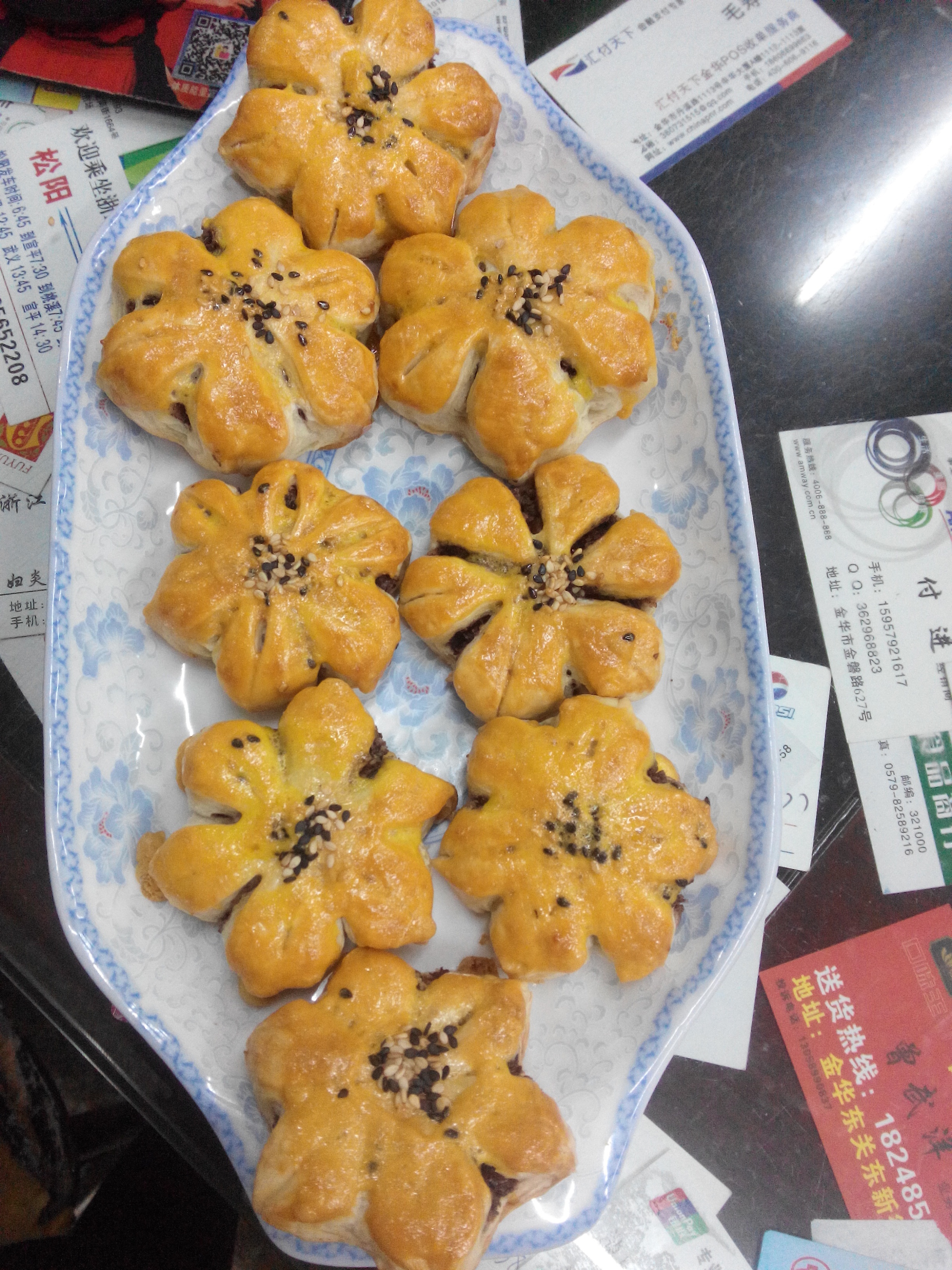 葵花豆沙酥——烤箱里绽放的花朵