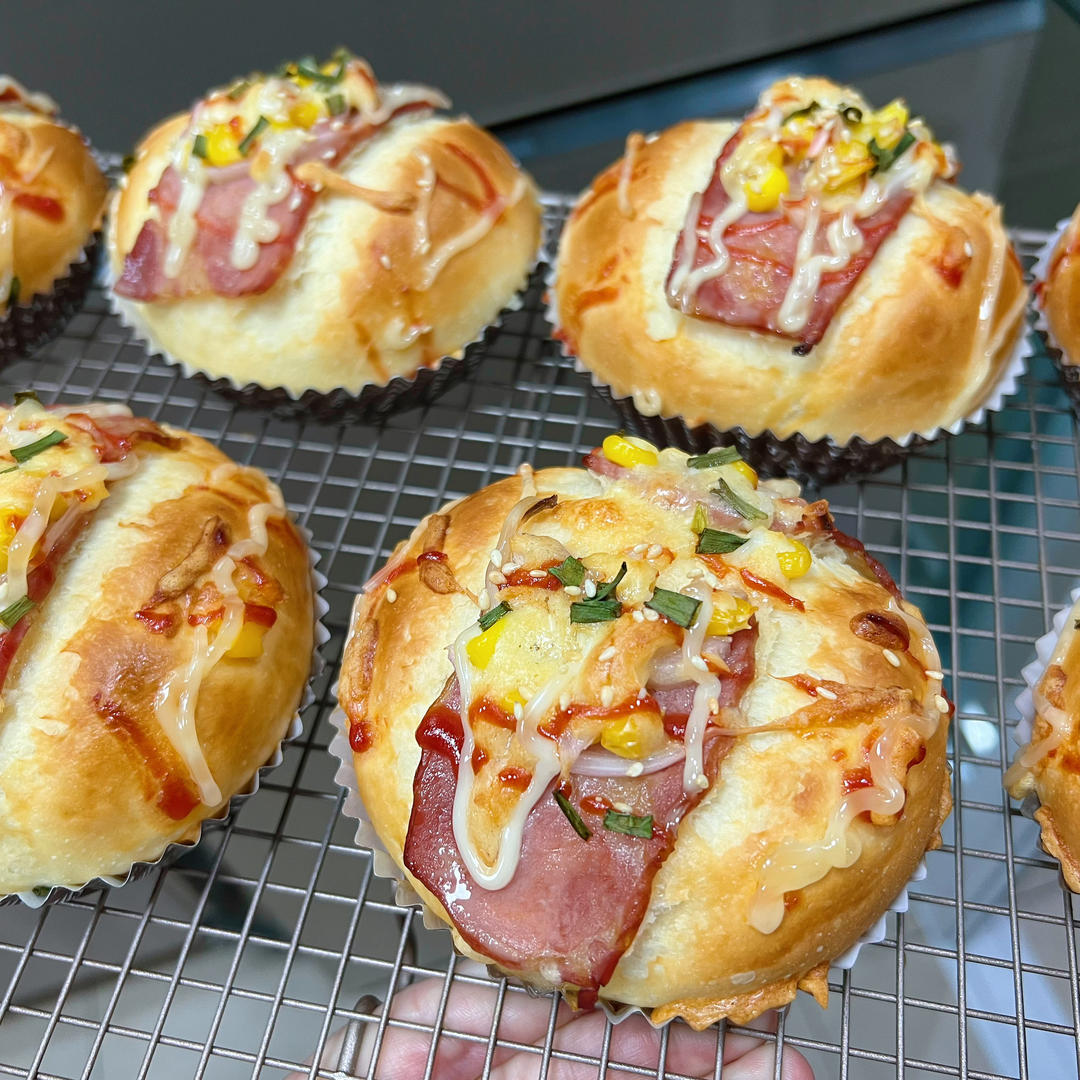 洋葱火腿片（培根）面包