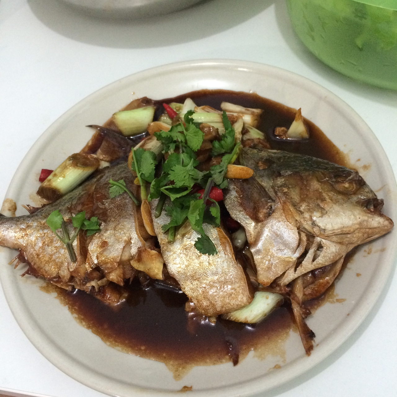 豆瓣酱烧镜鱼